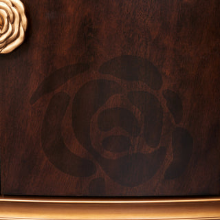 Camellia Field Dresser With Mirror, Warm Pecan