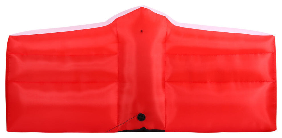 4-Ft. Tall Pre-Lit Inflatable Santa, Reindeer Stable