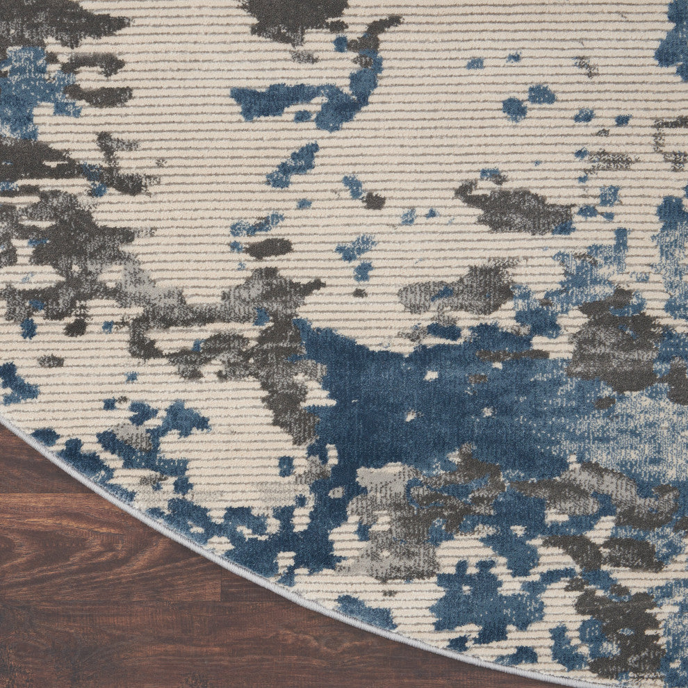 Nourison Home 5'3"xRound Rustic Textures Area Rug