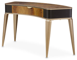 Malibu Crest Vanity/Writing Desk - Crotch Mahogany