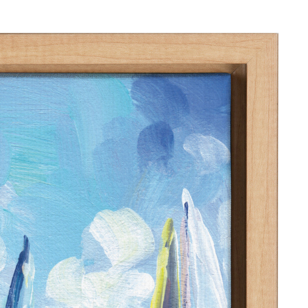 Sylvie Come Sail Away Framed Canvas by Rachel Christopoulos, Natural 18x24