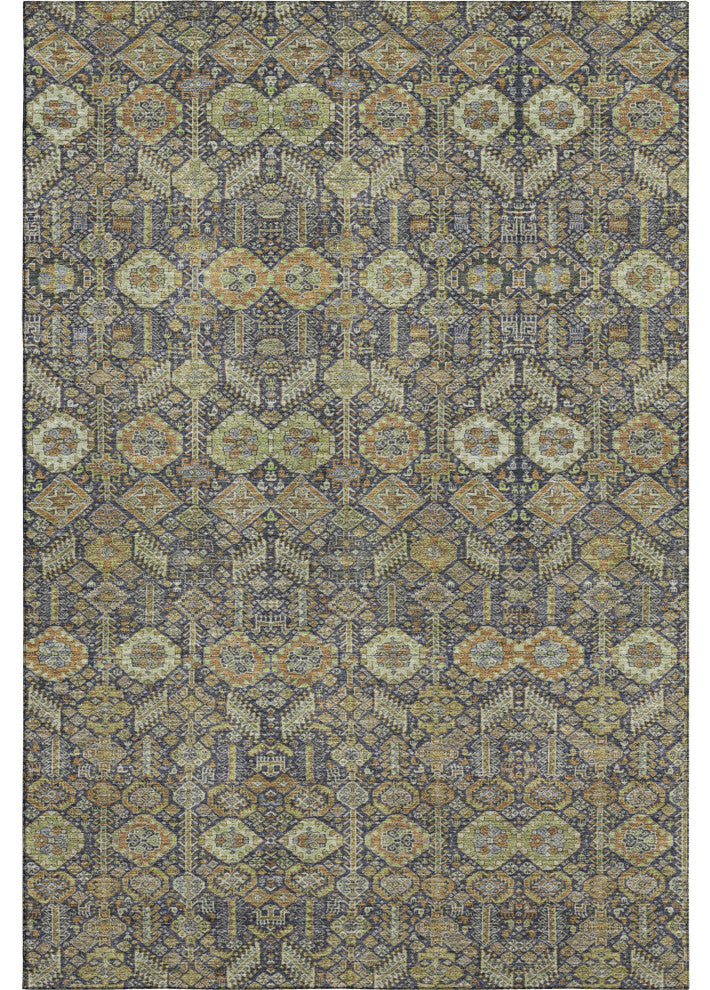 Premium Machine Washable Mayfield AMF574 Paprika 3' x 5' Rug
