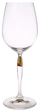 Classic Touch Water Glasses With Gold Detail On Stem, Set of 6