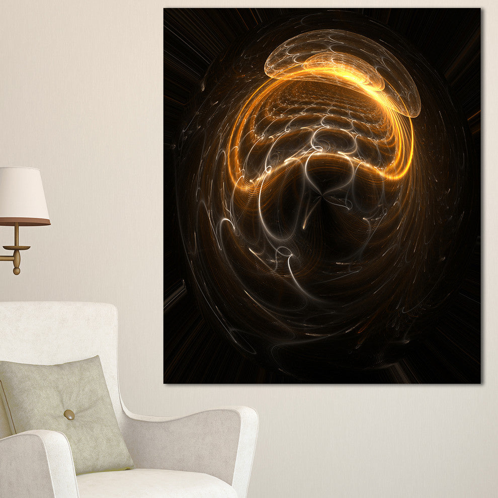 Beautiful Fractal Sphere Pattern, Flower Artwork on Canvas, 30"x40"