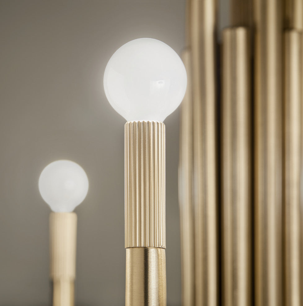 Odensa 10 Light Chandelier 1 Tier Large, Champagne Bronze