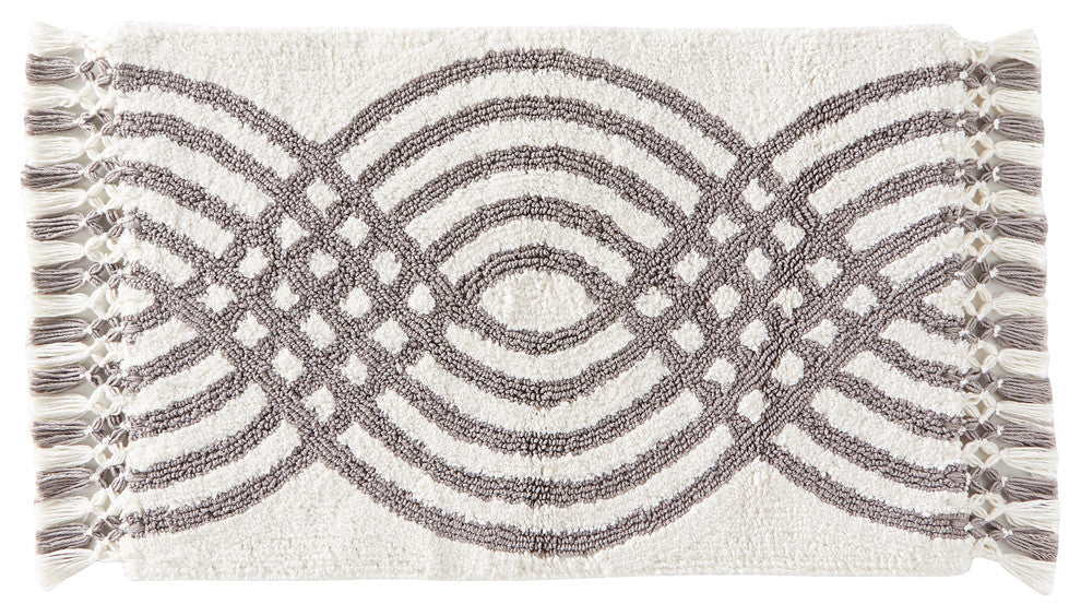 SKL Home Fringed Waves Rug, Gray