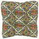 19" Squared Outdoor Tufted Dining Chair Cushions, Set of 2, Splendor Festive