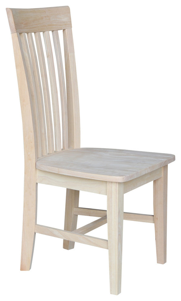 Set of Two Tall Mission Chairs, Unfinished