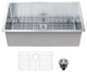 VEVOR 30" Undermount Kitchen Sink Single Bowl Basin Stainless Steel Kitchen Bar