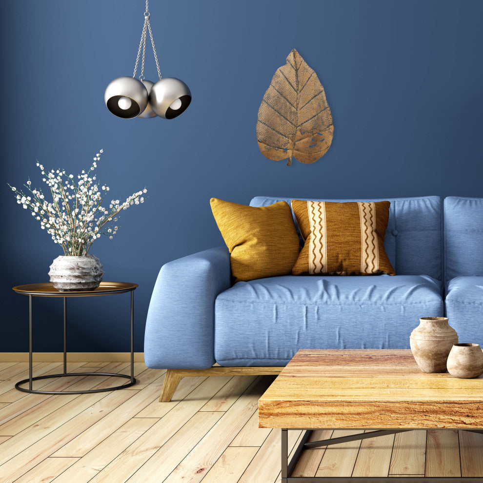 Leaf Wall Art Sculpture, 19 Inches