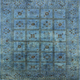 Ahgly Company Indoor Square Mid-Century Modern Area Rugs, 4' Square