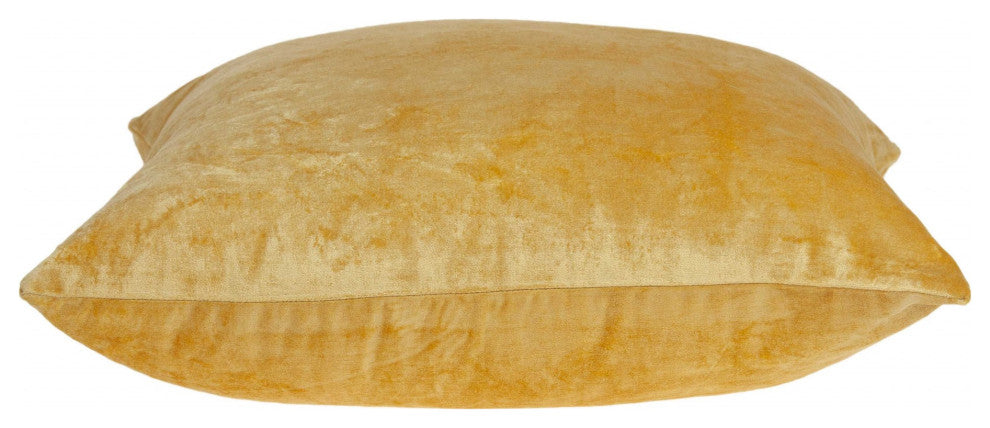 Super Soft Yellow Solid Color Decorative Accent Pillow