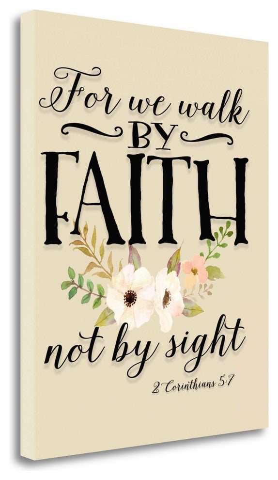 "For We Walk Flowers" By Tara Moss, Giclee Print on Gallery Wrap Canvas