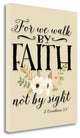 "For We Walk Flowers" By Tara Moss, Giclee Print on Gallery Wrap Canvas