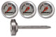 Outdoor Grilling Steak Thermometers, Set of 4