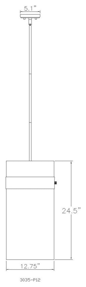 Zlite 3035P12-BN 4-Light Pendant, Clear