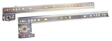 Knape & Vogt Side Drawer Guide, Zinc Plated Steel, 22"
