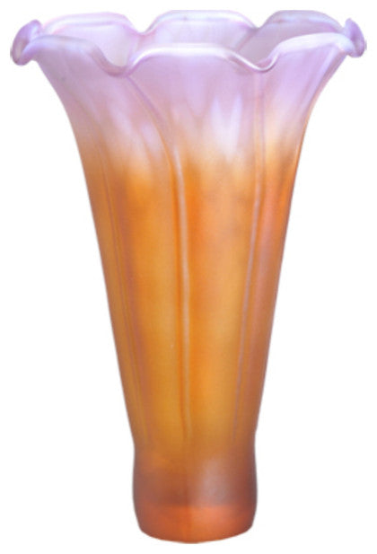 Meyda Lighting 10168 3"W X 5"H Amber/Purple Lily Shade