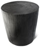 Solid Ebony Stump Stool Table