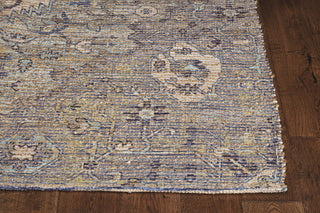 Morris Blue/Yellow Gramercy Distressed Moroccan Accent Rug, 7'6" X 9'6"