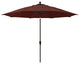 11' Bronze Auto-Tilt Crank Aluminum Umbrella, Terrace Adobe Olefin