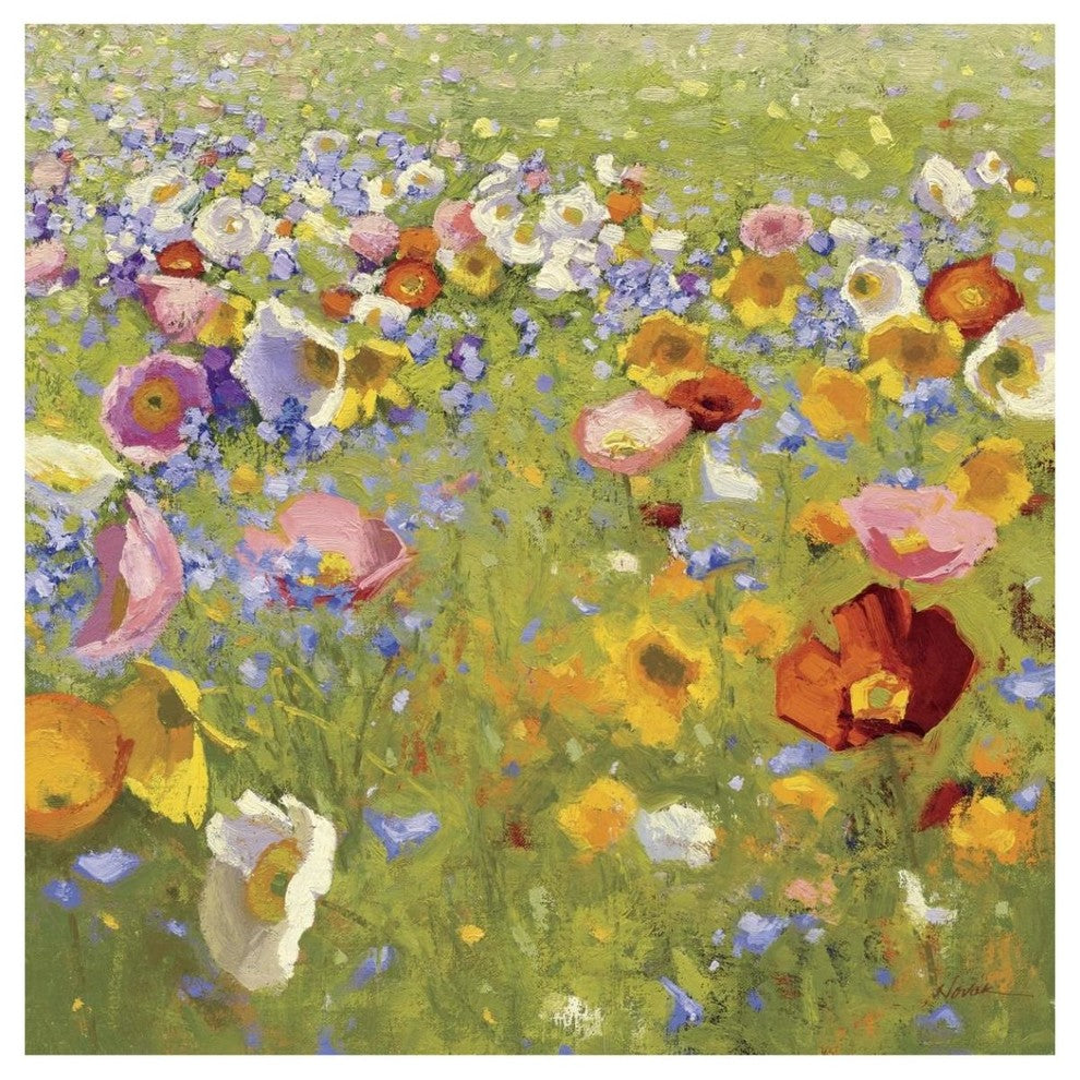 "Champ de Fleur I" Digital Paper Print by Shirley Novak, 42"x42"