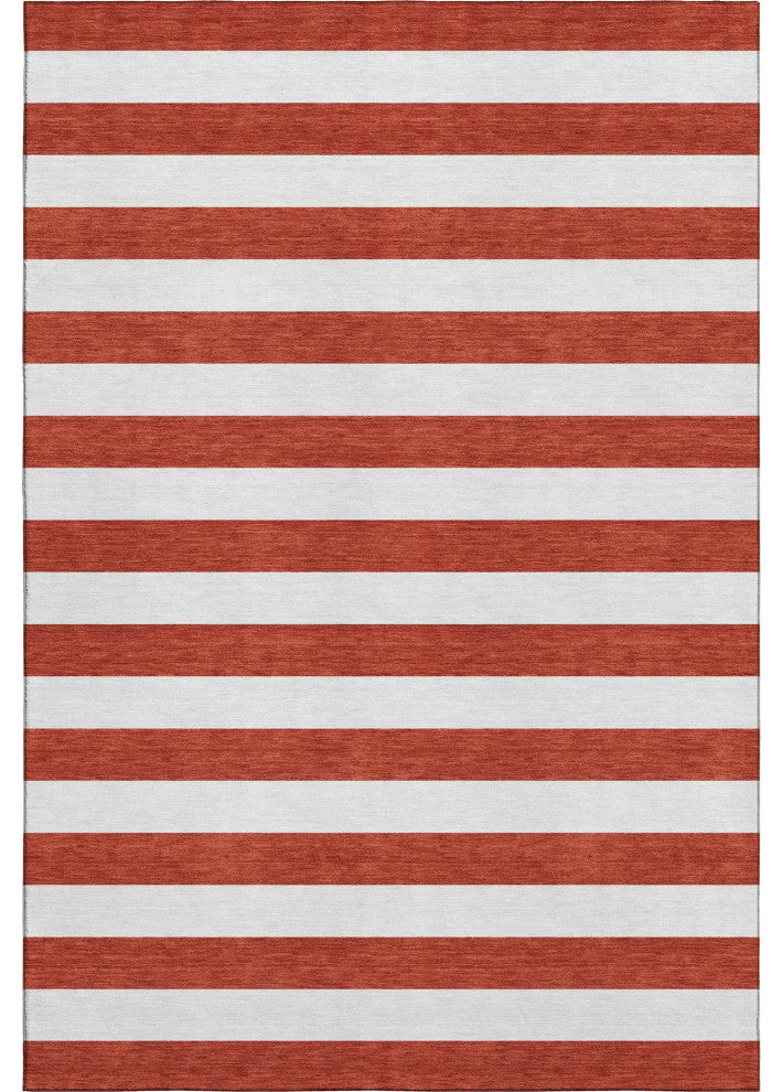 Premium Machine Washable Mayfield AMF528 Red 5' x 7'6" Rug