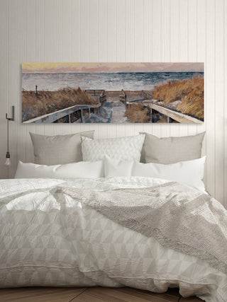 "Inviting Walkway" Painting Print on Wrapped Canvas, 45x15