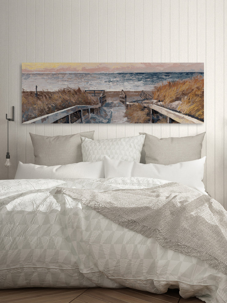 "Inviting Walkway" Painting Print on Wrapped Canvas, 45x15