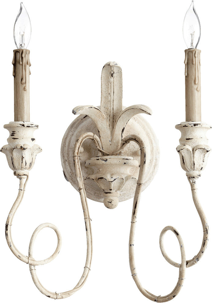 Salento 2-Light Wall Mount, Persian White
