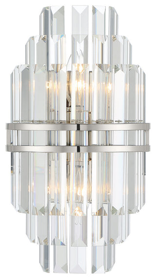 Crystorama Lighting Group HAY-1402 Hayes 2 Light 14" Tall Wall - Polished