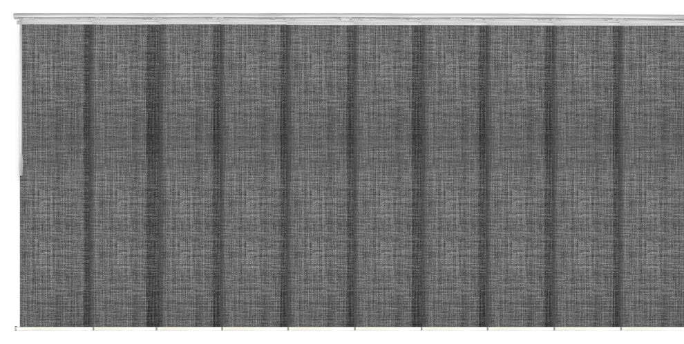 Lizbeth 10-Panel Track Extendable Vertical Blinds 120-218"W