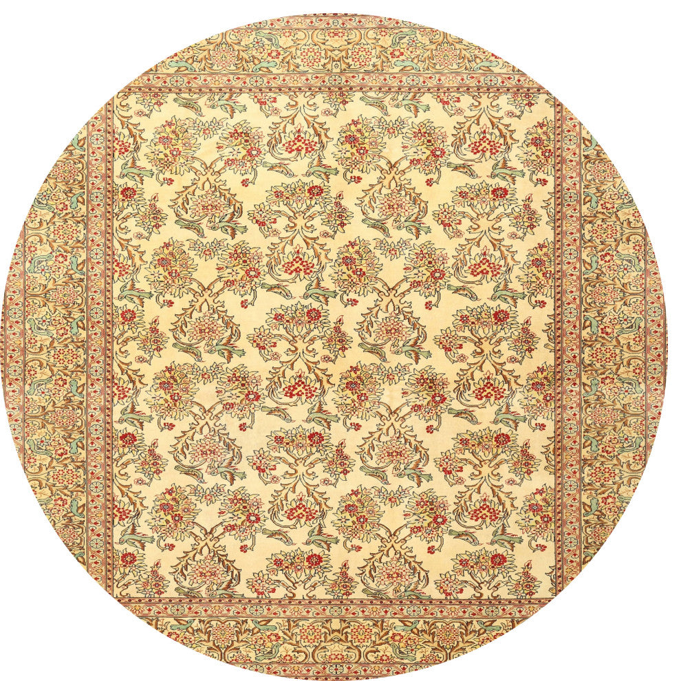 Ahgly Company Indoor Round Traditional Area Rugs, 4' Round