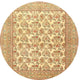Ahgly Company Indoor Round Traditional Area Rugs, 4' Round