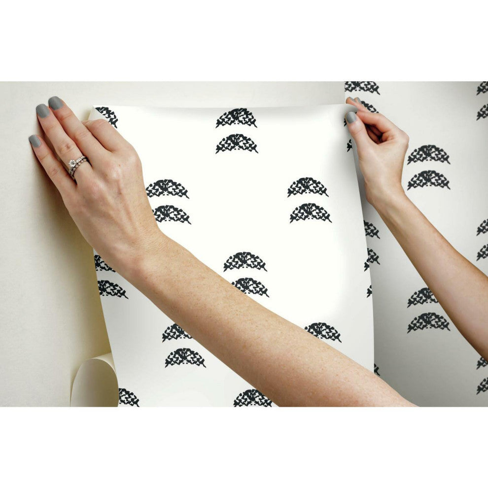Rose Lindo Half-Moon Peel and Stick Wallpaper