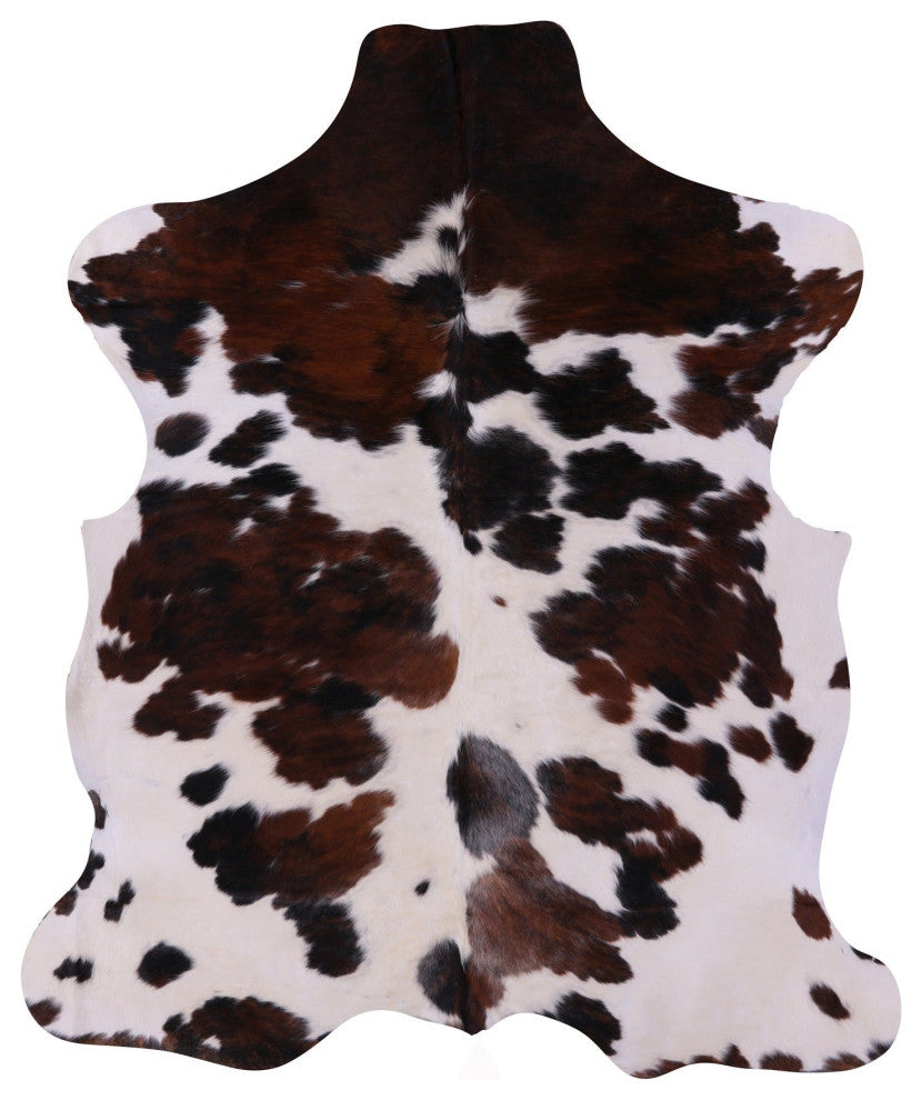 7' 2" X 6' 0" Organic Natural Hair-On Cowhide Area Rug C1488