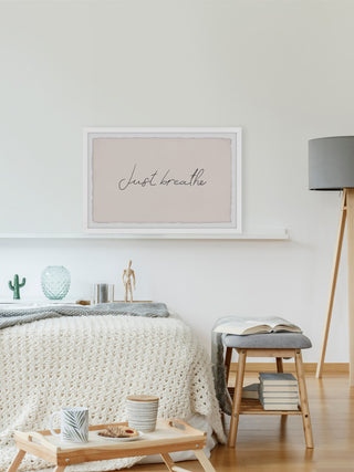 "Just Breathe II" Framed Painting Print, 30x20