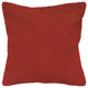 Red Nubby Textured Modern Throw Pillow