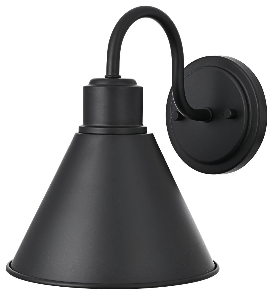 Home Living 8" Outdoor Wall Sconce, Black