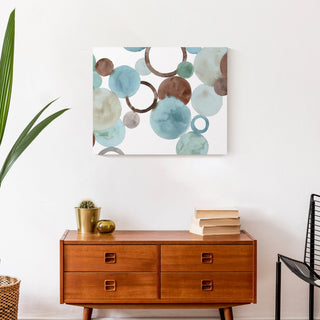 Abstract Watercolor Circles 16x20 Canvas Wall Art