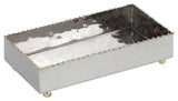Nickel and Gold Bead Towel Holder