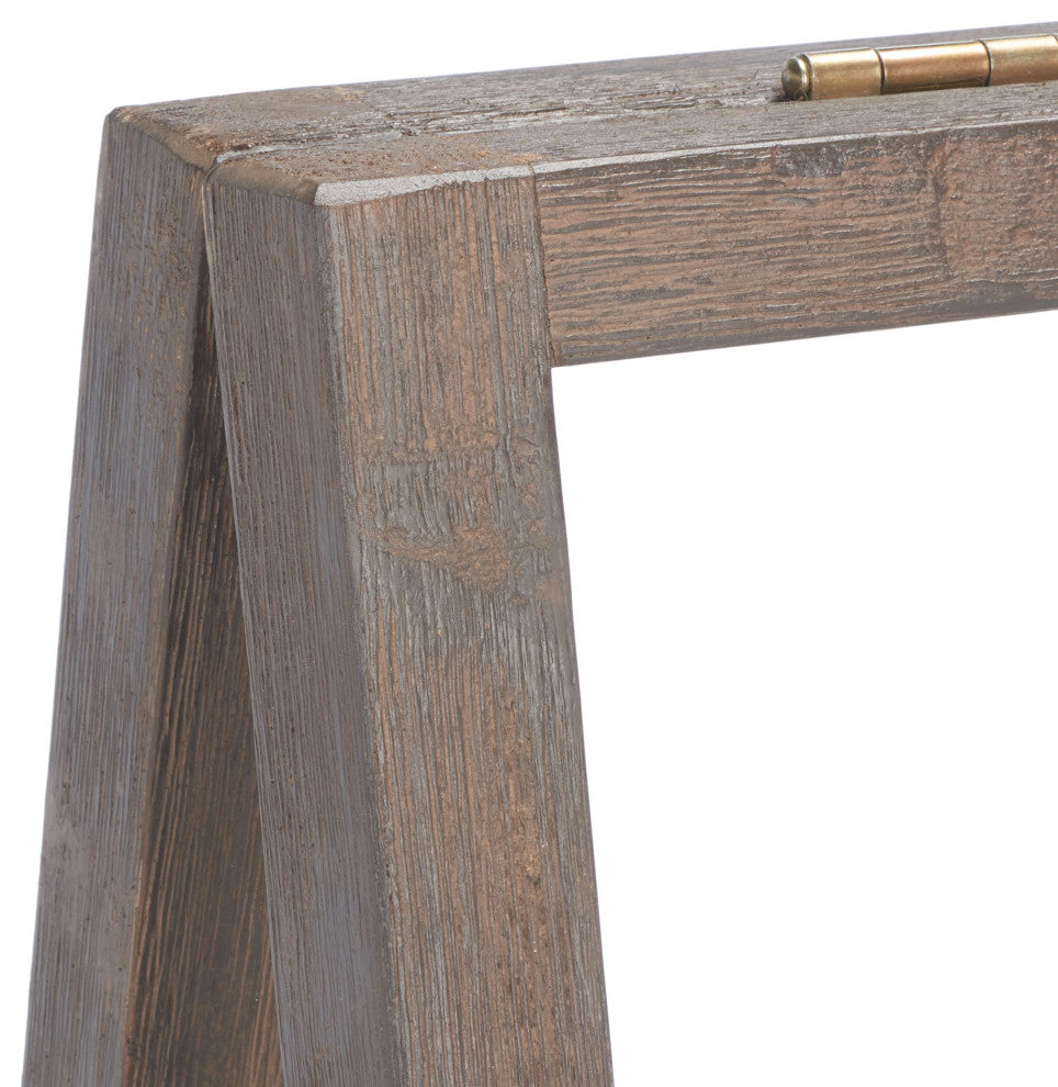 Safavieh Danser Patio Shelf, Dark Walnut/Beige