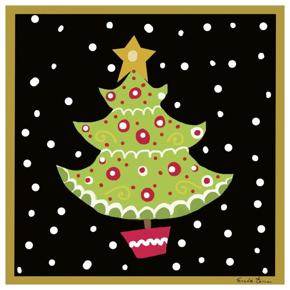 "The Night Before Christmas IV" Digital Paper Print by Farida Zaman, 38"x38"