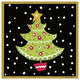 "The Night Before Christmas IV" Digital Paper Print by Farida Zaman, 38"x38"