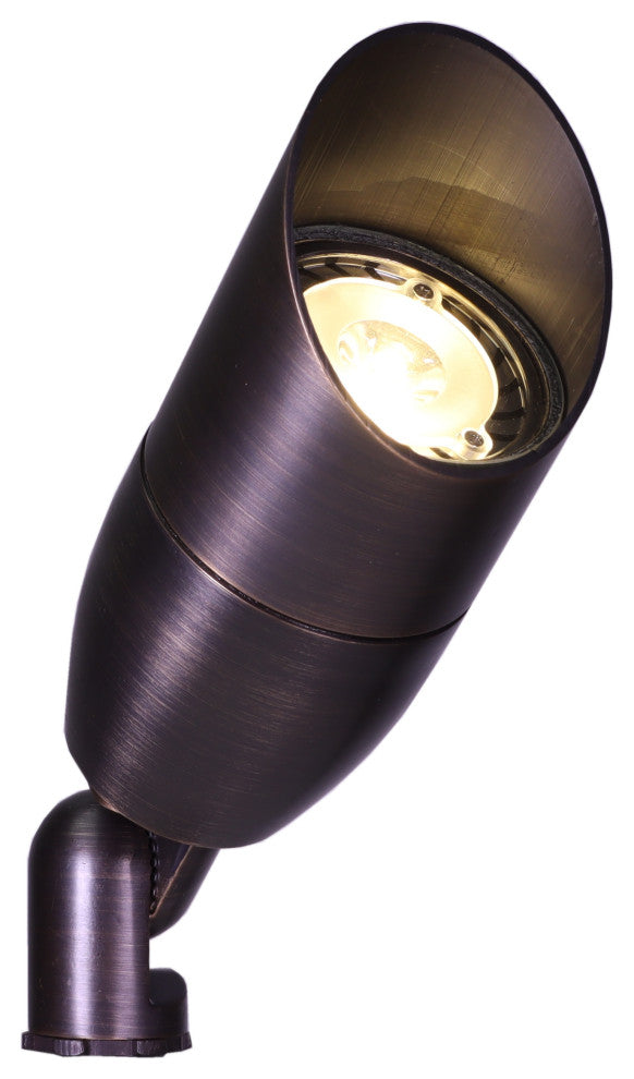 Brass Low Voltage Bronze Directional Light Low Voltage Landscape Light, Led