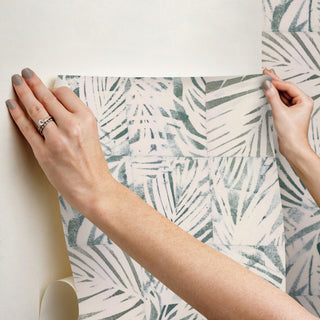 Mr. Kate Cubism Palm Peel and Stick Wallpaper