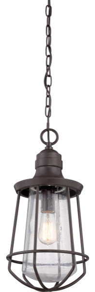 Quoizel MRE1909WT One Light Outdoor Hanging Lantern Marine Western Bronze
