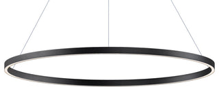 ET2 E22728 Groove 40"W LED Ring Chandelier - Black