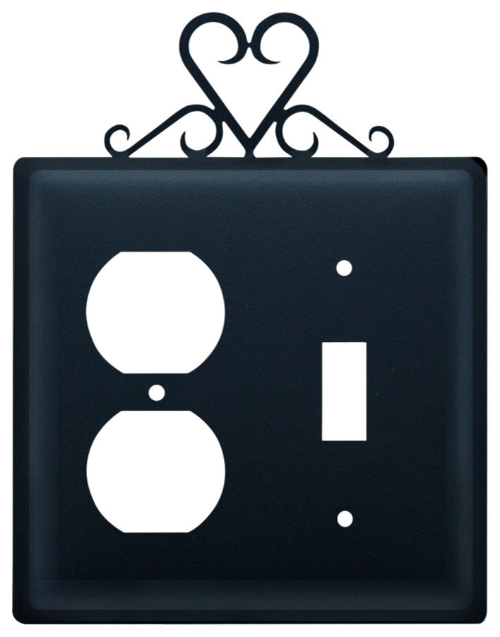 Heart Single Outlet and Switch Cover