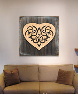 Celtic Spiral Hart Wood Decor, 18x18